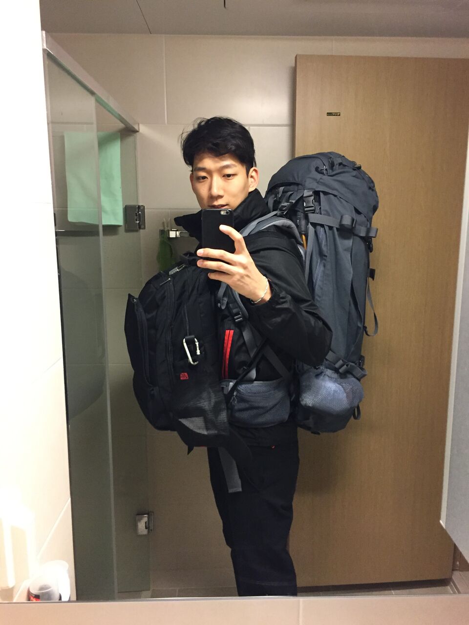공항으로 출발 직전