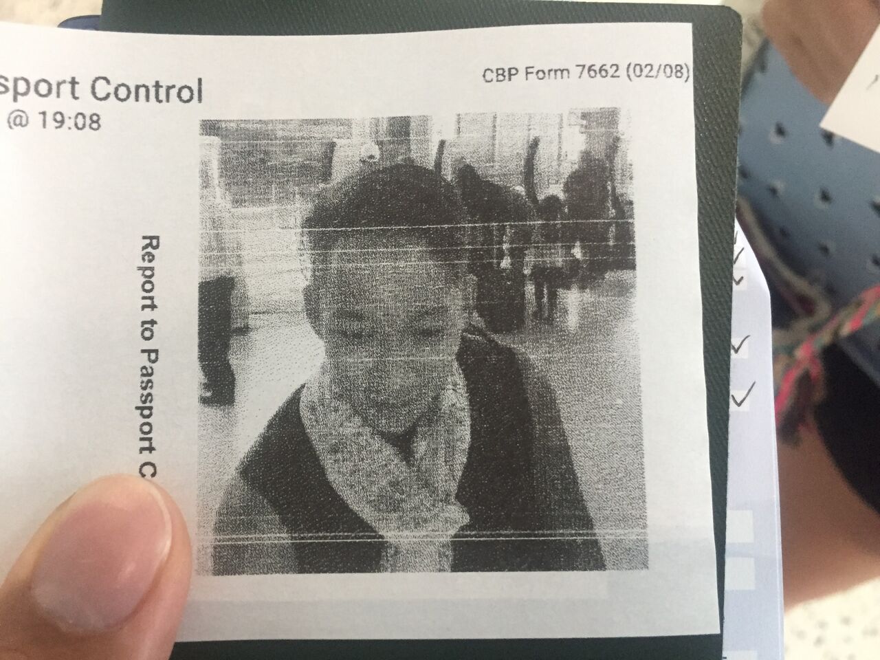 귀국 시 사진